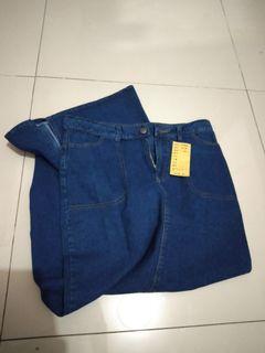 Rok denim panjang