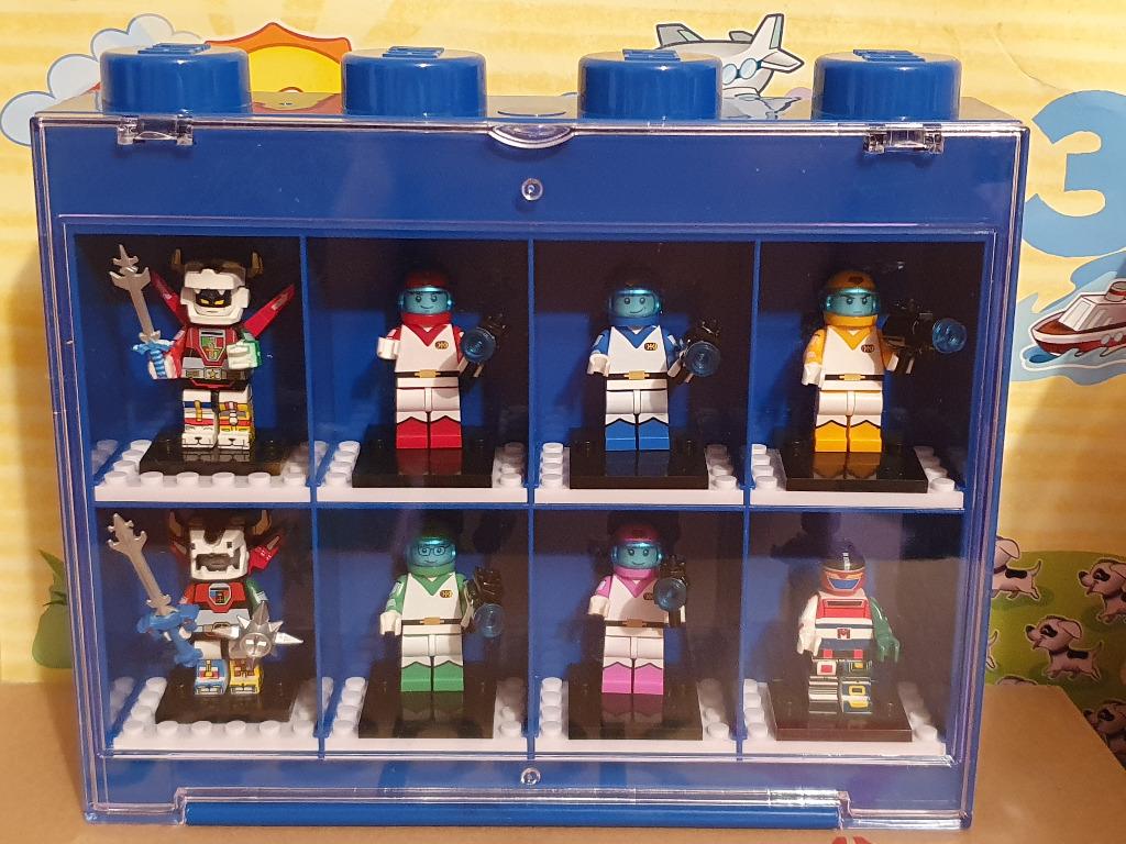 Small Mini Figure Display Case With Lego Compatible Voltron Lion Force Crew Pilot Toys Games Bricks Figurines On Carousell - roblox keith figurine toys games bricks figurines on carousell