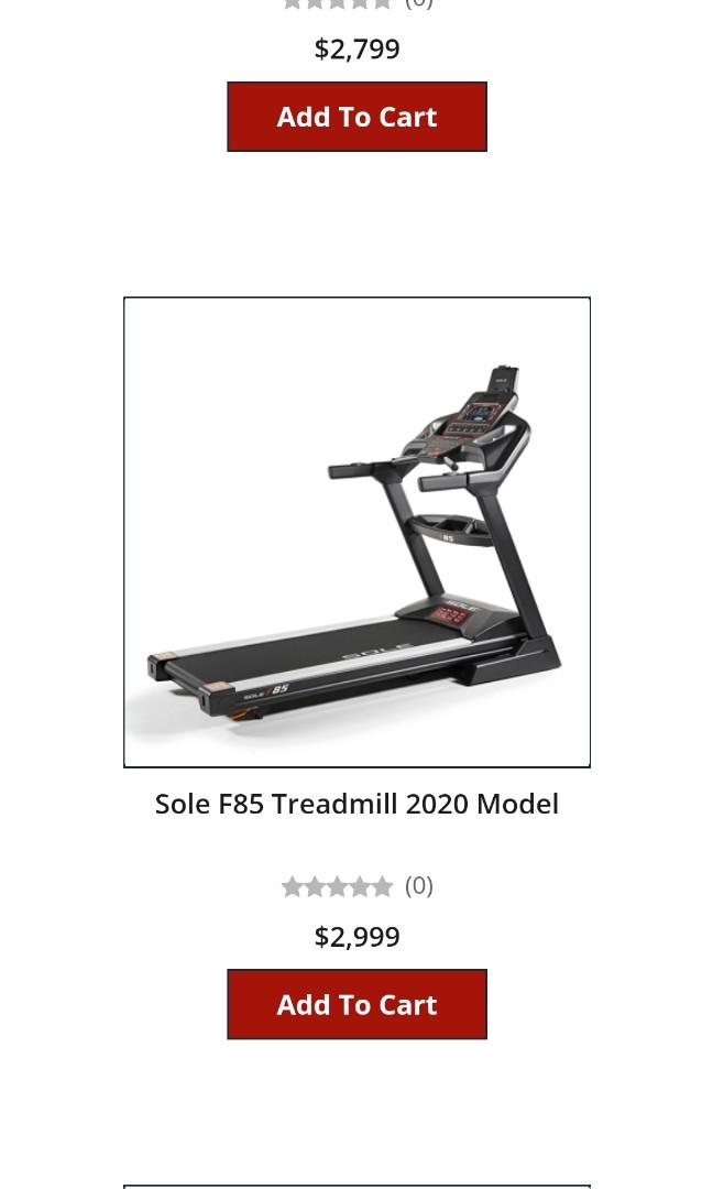 Sole F85 threadmill, Sports, Weights & Gym Equipment on Carousell