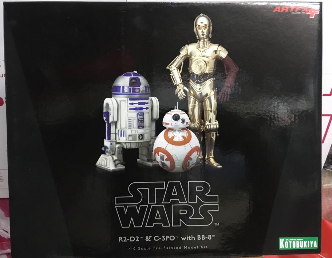 Star wars Kotobukiya R2D2, C3PO with BB8 (Category: Figurines & Statues) located in San Fernando. Submitted by collecatoy (Listing ID 1007935232, Image 1). Description: .