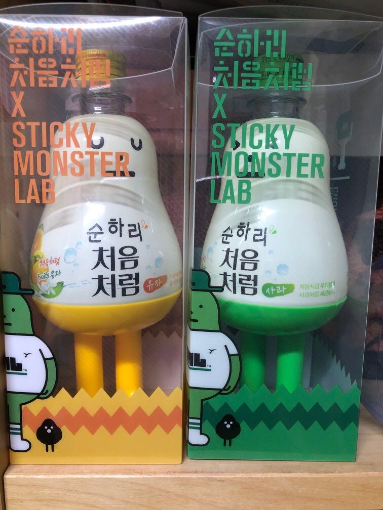 Sticky monster lab Drink bottle x chum churum soju, Toys & Games ...
