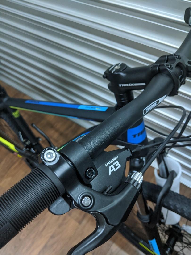 Trinx M100 Mountain Bike 27.5 Black Blue Yellow Sports Equipment Bicycles Parts Bicycles on Carousell