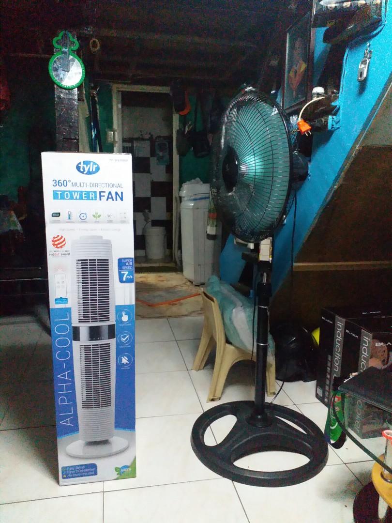 Tylr 360°multidirectional tower fan, Furniture & Home Living, Home