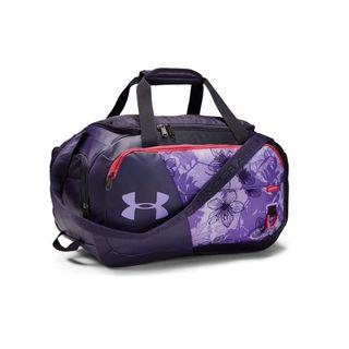 purple under armour duffle bag
