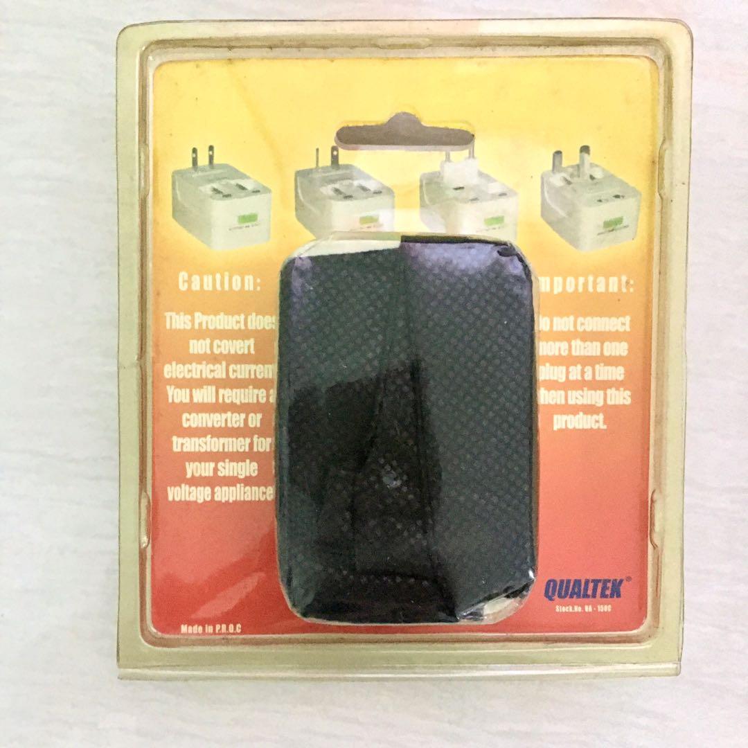QUALTEK UNIVERSAL TRAVEL ADAPTER (Category: Cables & Adaptors) located in Quezon City. Submitted by mystorageroom (Listing ID 1007863477, Image 2). Description: New ✅ Sealed ✅ 2in x 3in ✅.