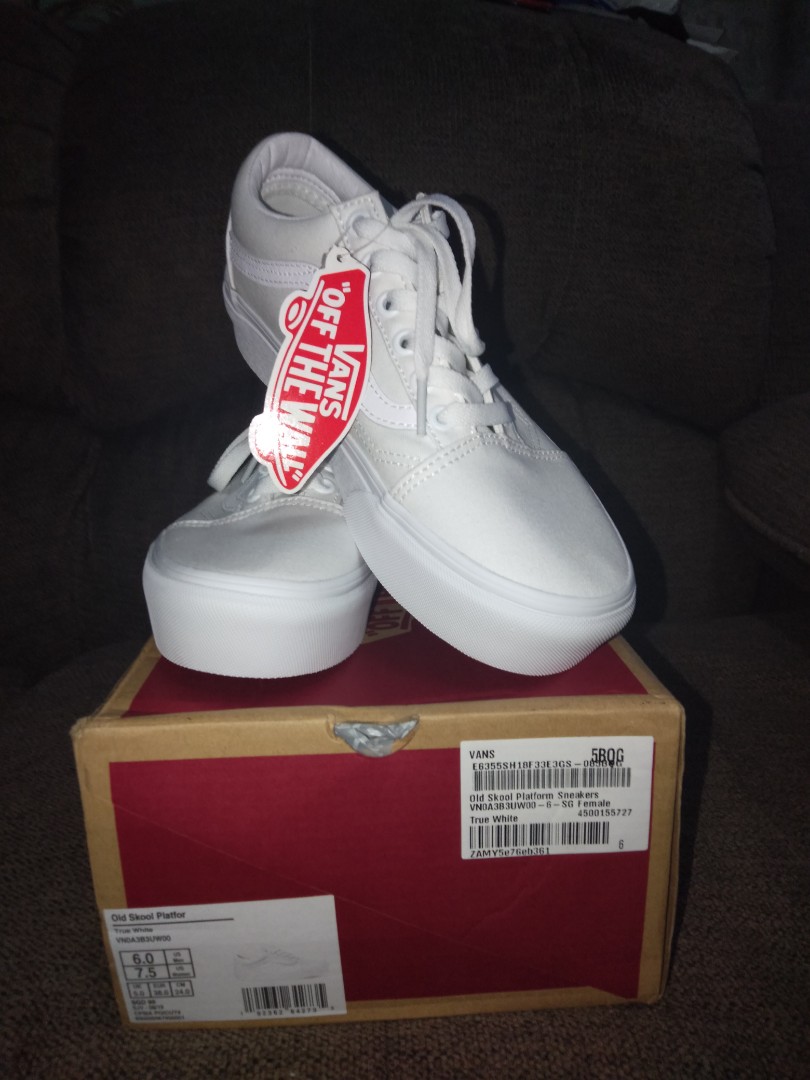 vans old skool true white