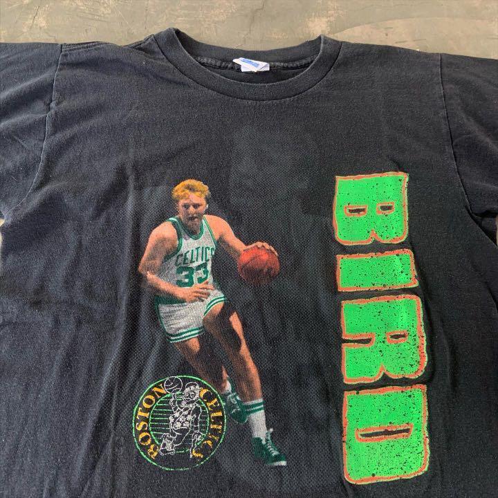 larry bird t shirt vintage