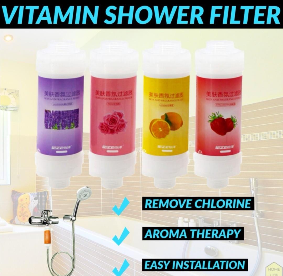 Vitamin shower filter aroma remove chlorine, TV & Home Appliances