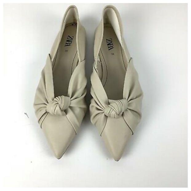 ivory pointed flats