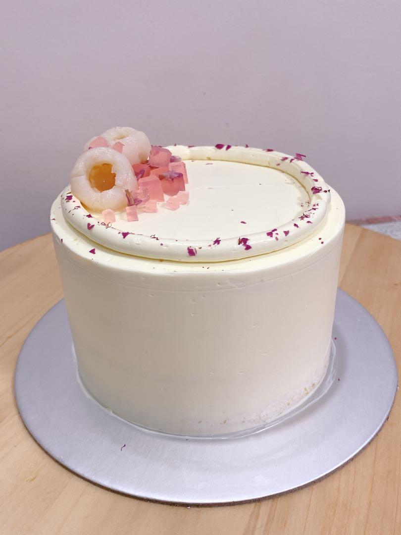 Lychee Rose Chiffon Cake