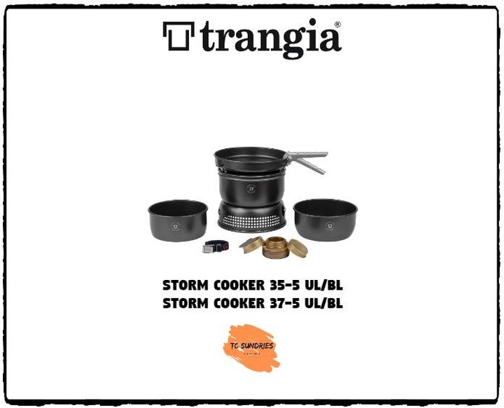 Trangia Storm Stove Set with Spirit Burner 35-5 UL (Black Edition)