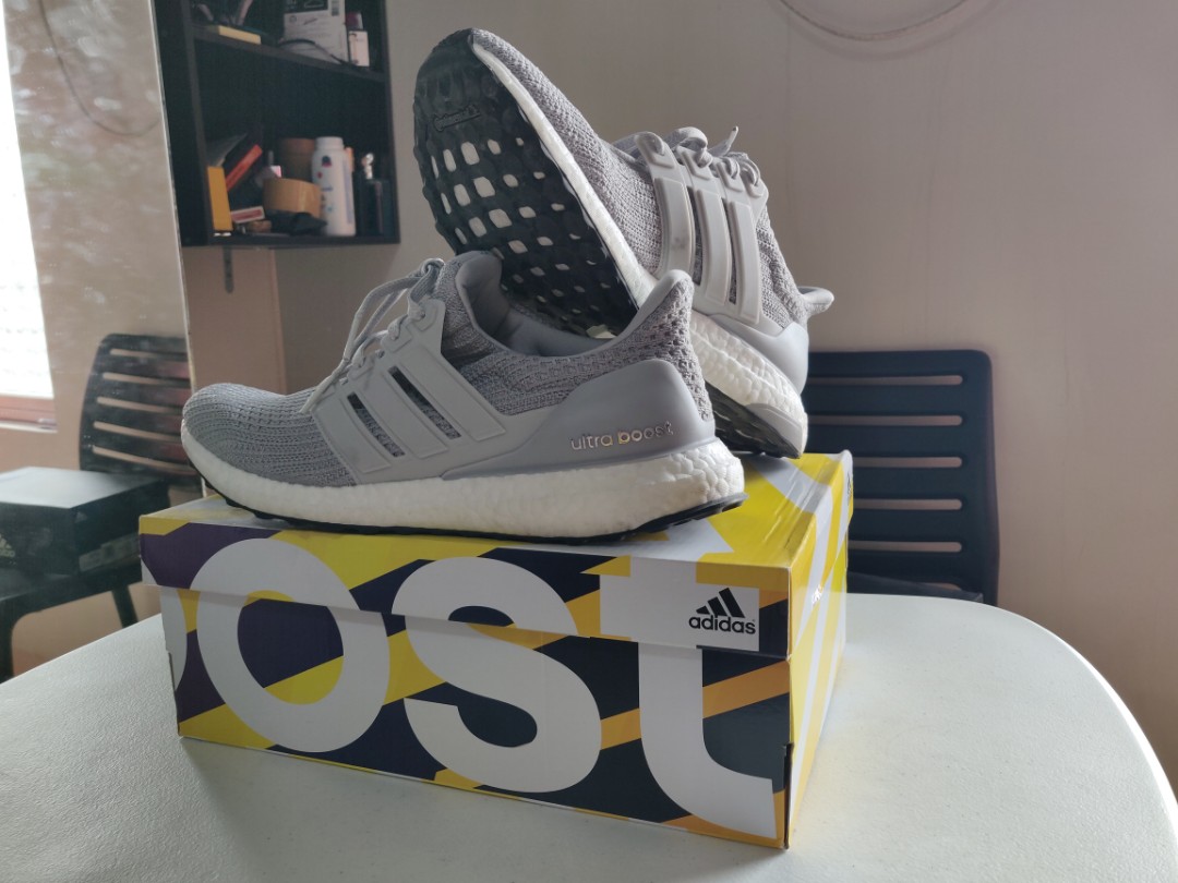 Adidas Ultra Boost 4 0 Grey Men S Fashion Footwear Sneakers On Carousell