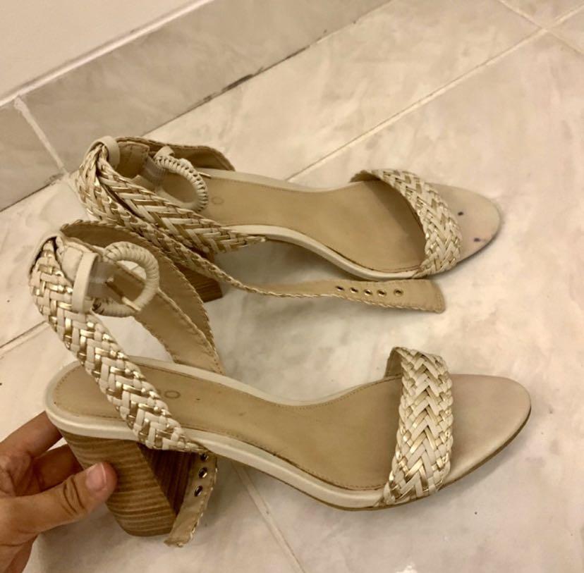 aldo white high heels