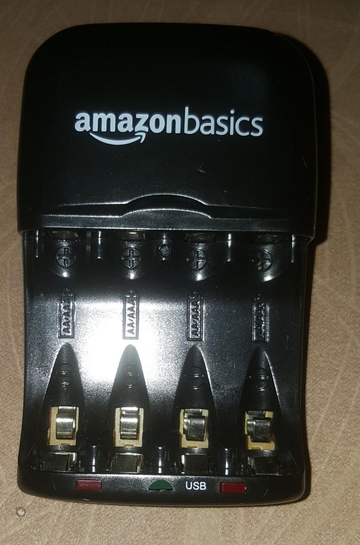 AmazonBasics NiMH AA & AAA Battery Charger with USB Port, Mobile Phones & Gadgets, Mobile