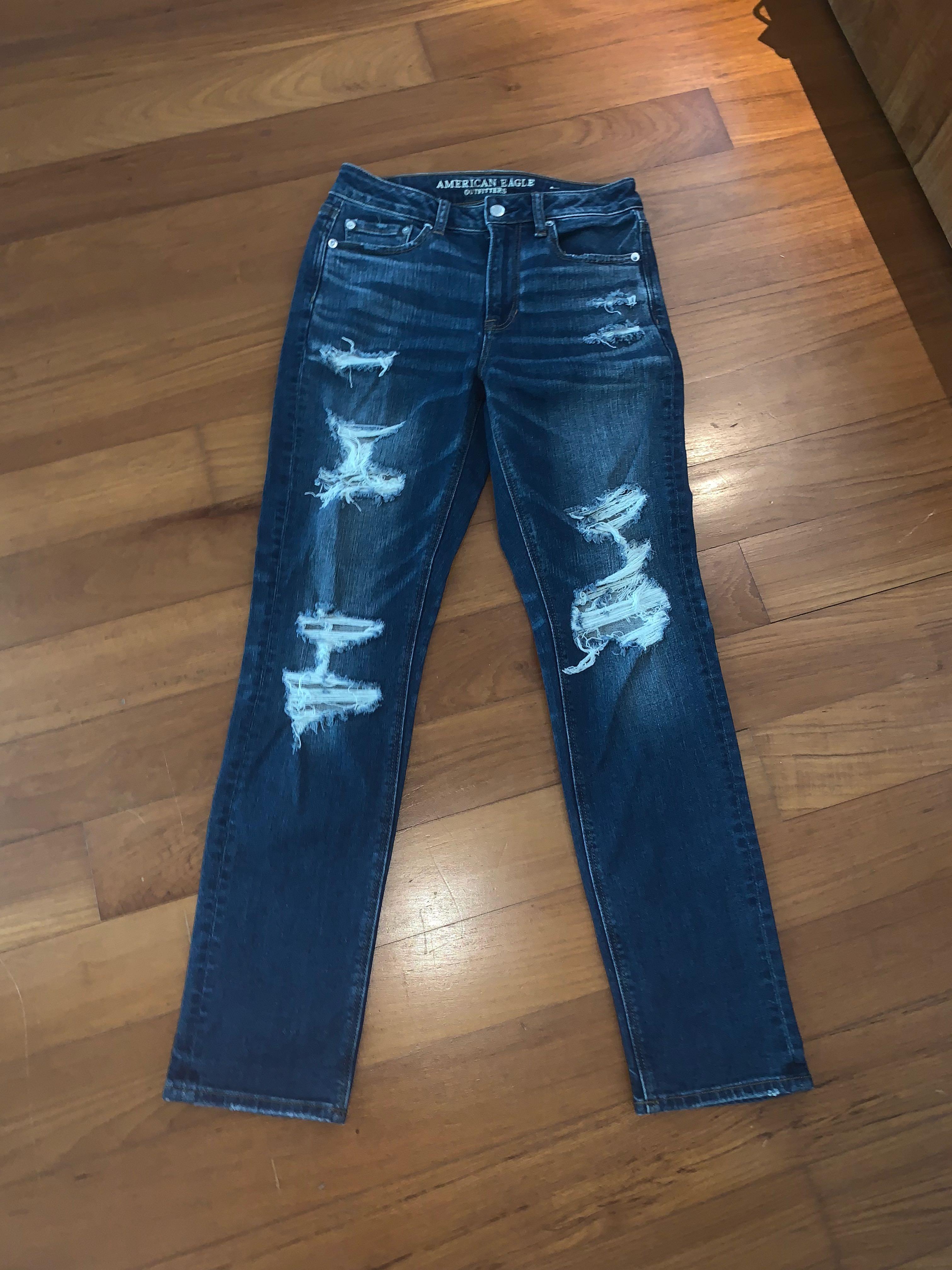 american eagle ripped pants