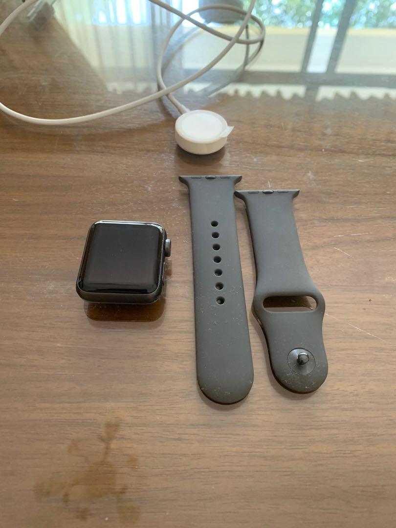 Apple Watch Series 3 Gps 38mm Space Grey Aluminium Case Electronics Others On Carousell