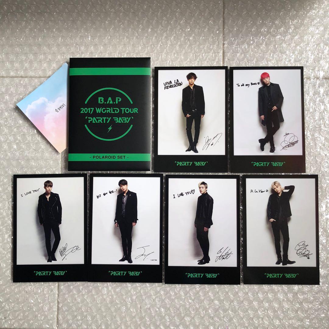 B A P 2017 World Tour Party Baby Official Concert Goods Polaroid Set Hobbies Toys Memorabilia Collectibles K Wave On Carousell