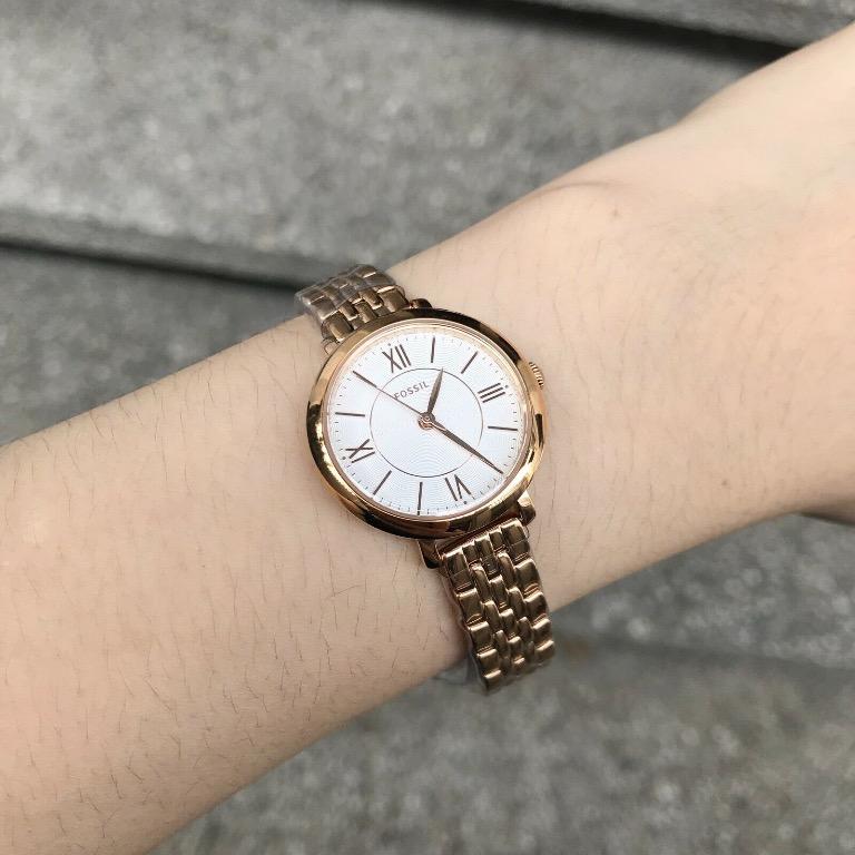 BNEW AUTHENTIC Fossil Watch ES3799 Jacqueline Mini Rose Gold Steel Women P6 450 Women s Fashion Watches Accessories Watches on Carousell