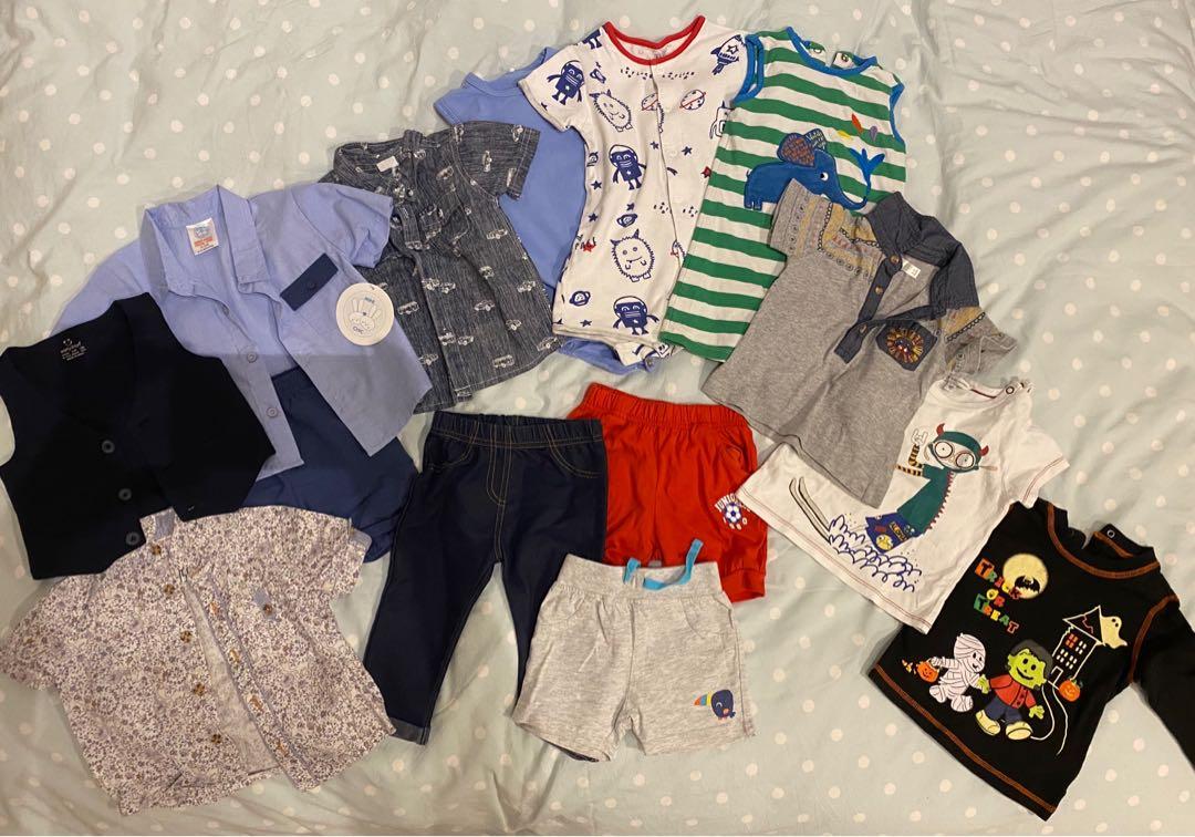 Bundle Of Baby Boys Clothes Size 6 12 Months Babies Kids