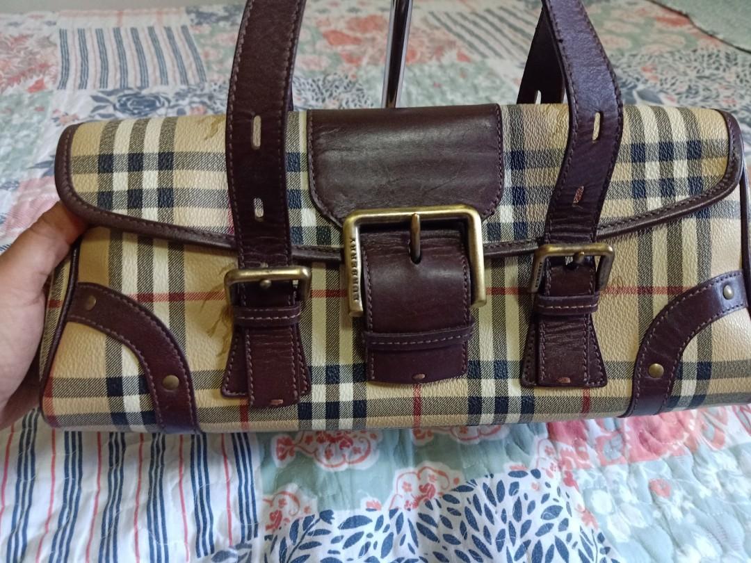 AUTHENTIC BURBERRY TOBLERONE BROWN VINTANGE HANDBAG