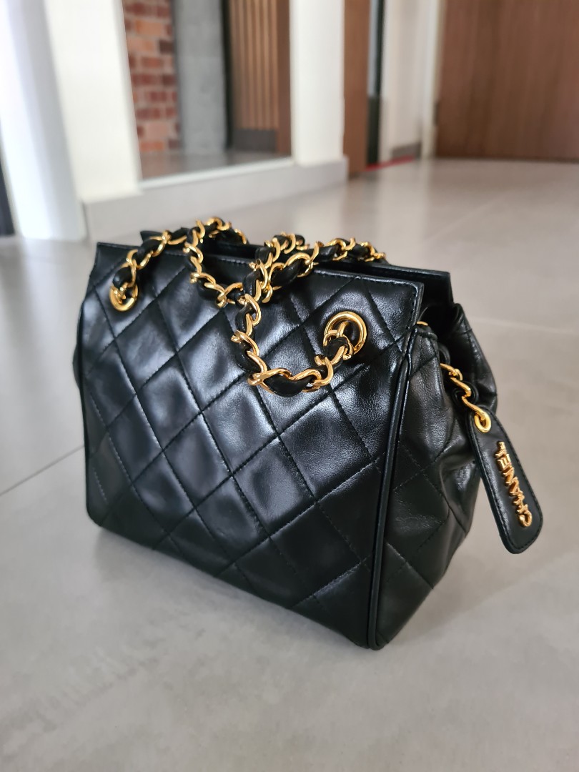 Chanel Black Lambskin Vintage Ptt Ghw Luxury Bags Wallets Handbags On Carousell