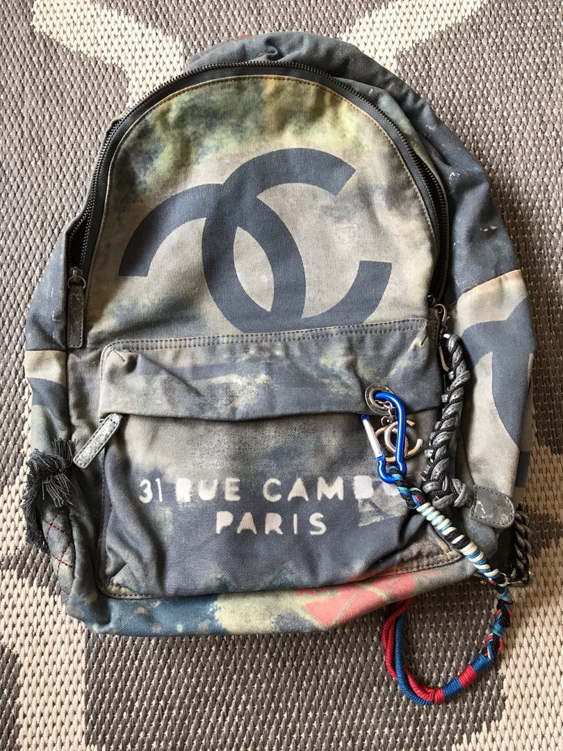 Chanel graffiti backpack, Men's Fashion, Bags, Backpacks on Carousell