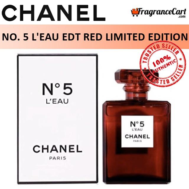 Chanel no 5 limited edition red boots top