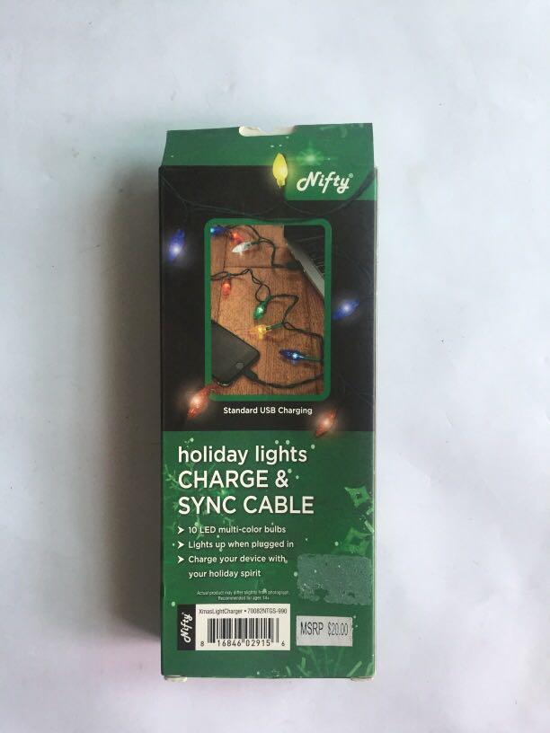 charger iphone( christmas light charger) (Category: Chargers) located in Pasay City. Submitted by redgiftshop (Listing ID 1008008895, Image 2). Description: 10LED multi- color bulbs Lights up when plugged in standard USB charging product code: S-19.