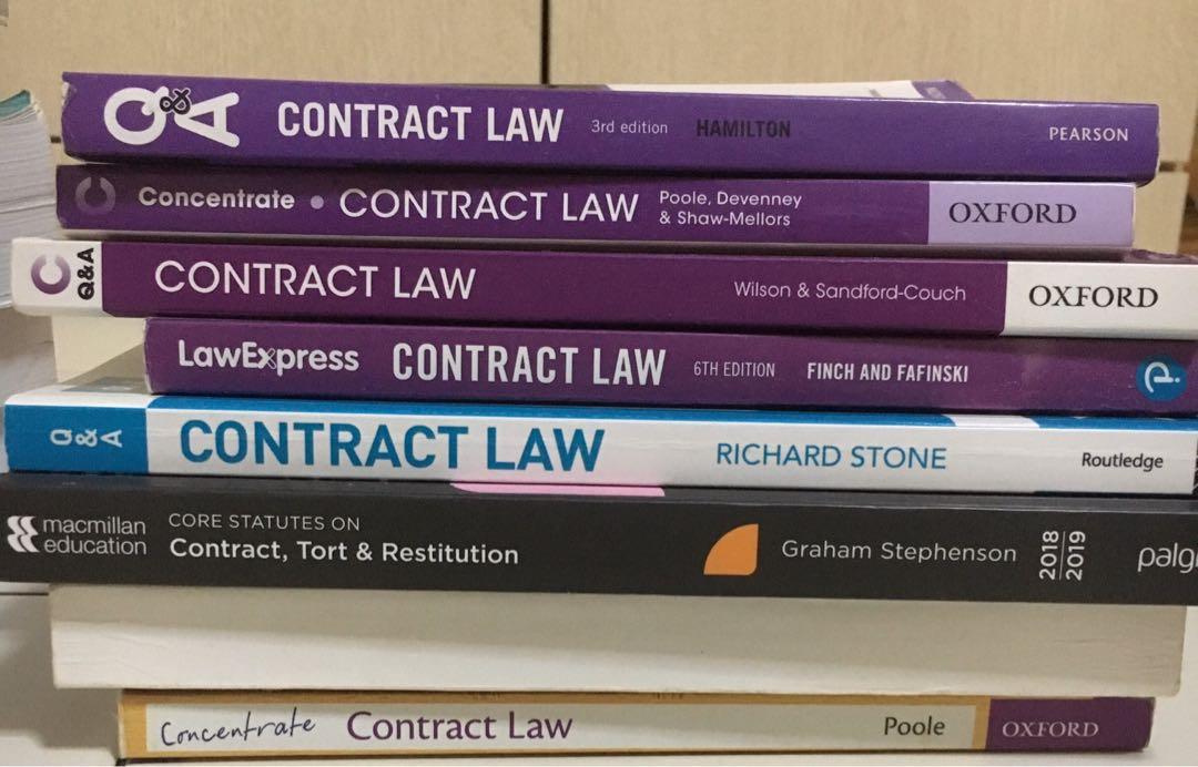 Contract Law 2018 2019 Law Books Books Stationery Textbooks