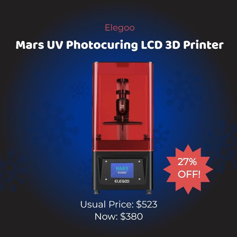 Elegoo Mars Uv Photocuring Lcd 3d Printer Electronics Others