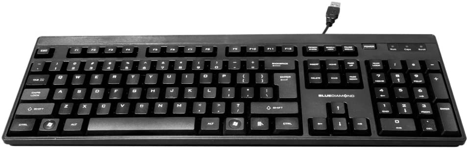 Ergonomic Spill Proof English USB PC Keyboard