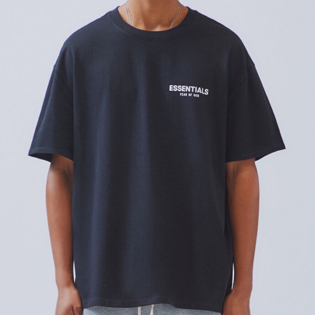 essentials fear of god black tee, Men's 
