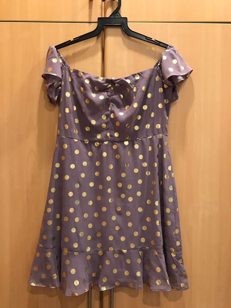 fashion union polka dot dress