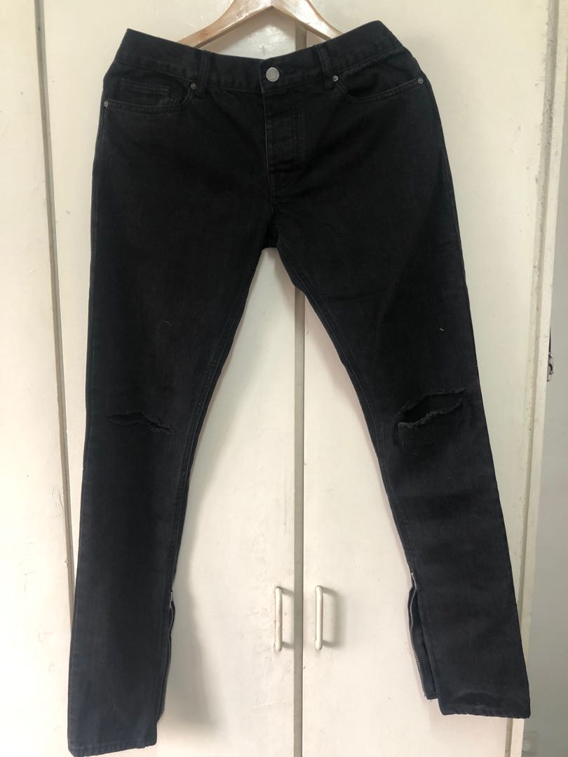 fear of god black denim