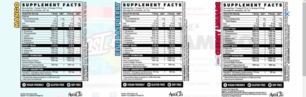 GHOST Amino: Essential Amino Acid Supplement, Warheads Sour Green Apple -  20 Servings - Intra-Workout Powder for Hydration & Recovery 4.5g BCAA &  5.5g EAA - Soy & Gluten-Free, Vegan