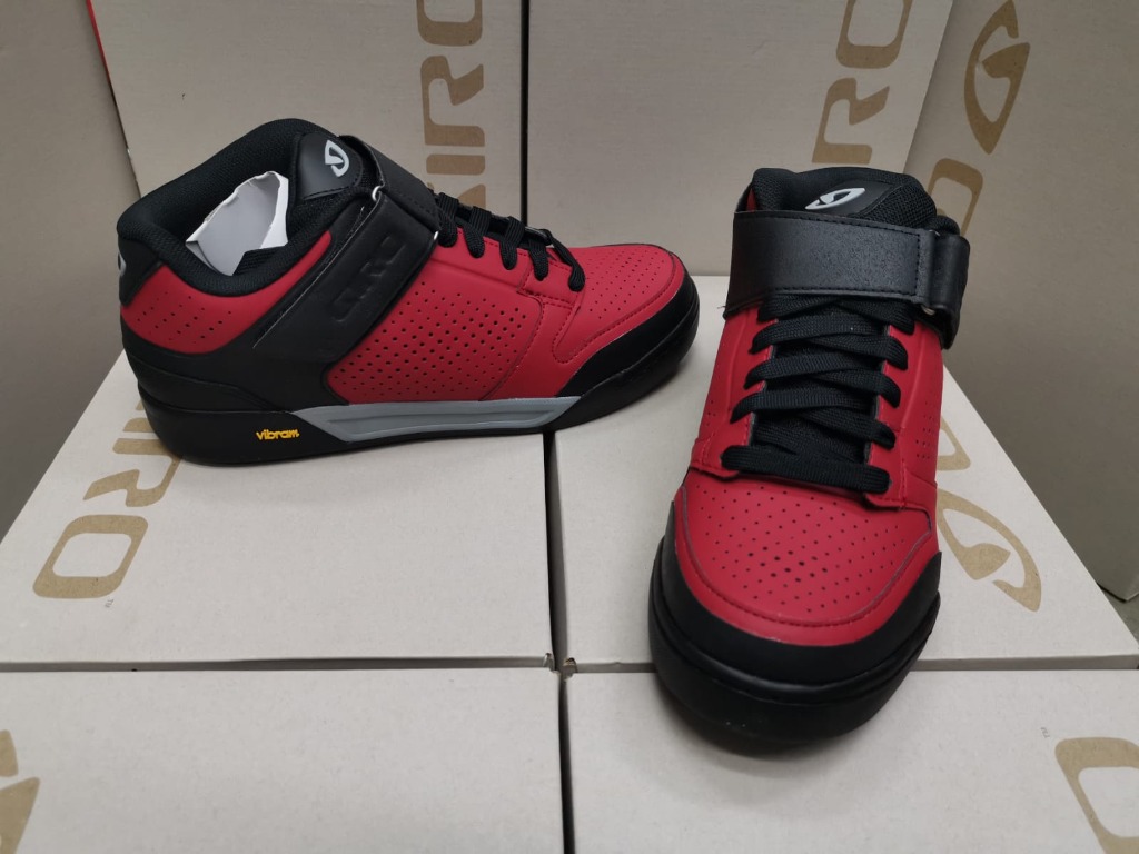 Giro Riddance Mid MTB Flat Shoe Dark Red Black Sports Equipment Bicycles Parts Parts Accessories on Carousell