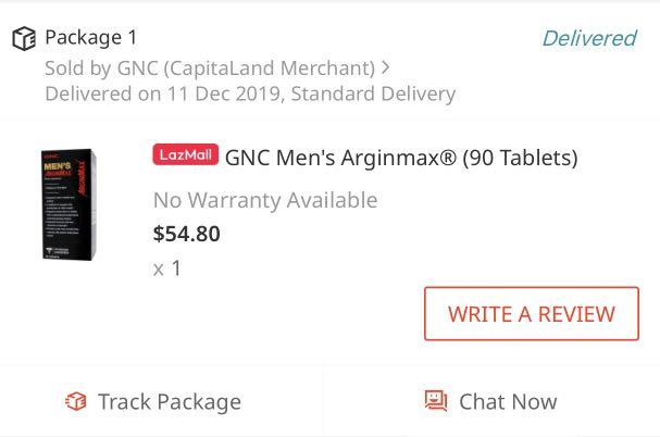 Gnc Mens Arginmax 90 Tablets Everything Else On Carousell