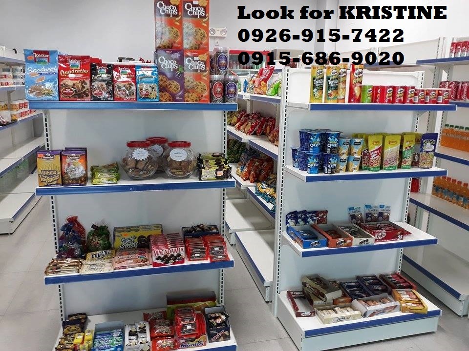 Gondola shelves mini mart display rack organizer, Furniture & Home