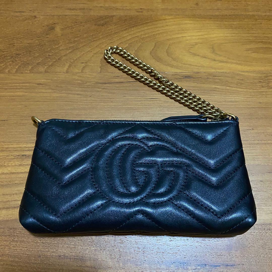 Gucci Marmont Black Wristlet / mini bag for SALE!, Luxury, Bags & Wallets, Others on Carousell