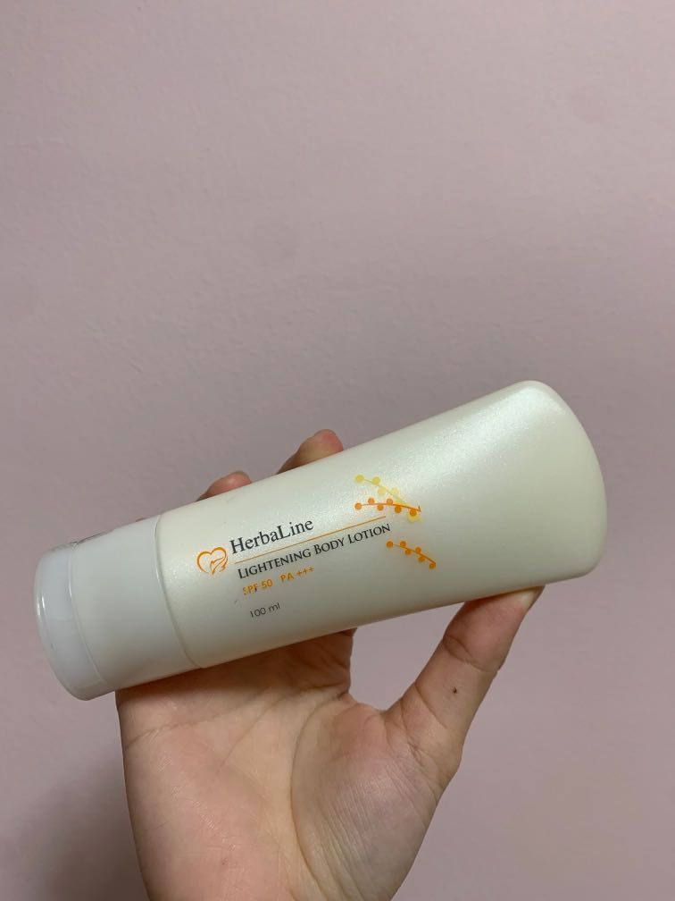 Herbaline lightening body lotion SPF 50 PA+++, Beauty & Personal Care