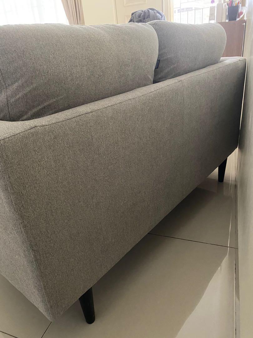  informa  Sofa  2  Seater  antonio abu abu BEKAS Perabotan 