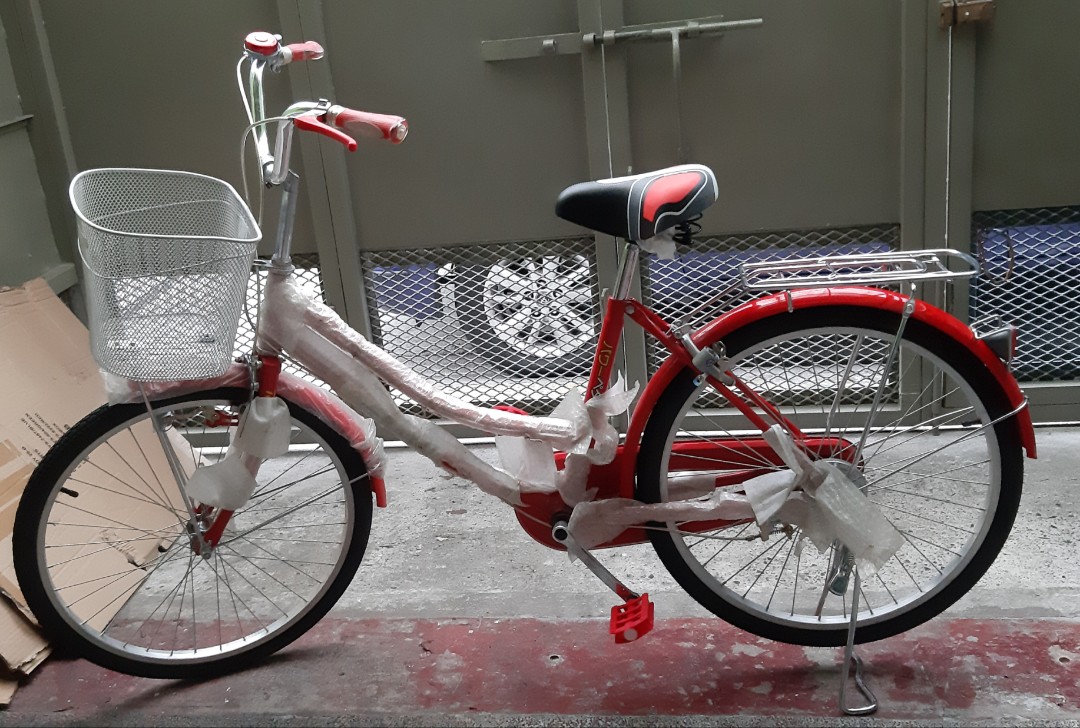lady with bike