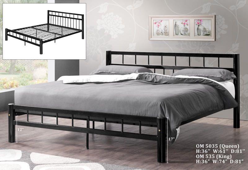 King Size Metal Bed Frame Furniture Beds Mattresses On Carousell Get free shipping on qualified king, metal bed frames or buy online pick up in store today in the furniture department.