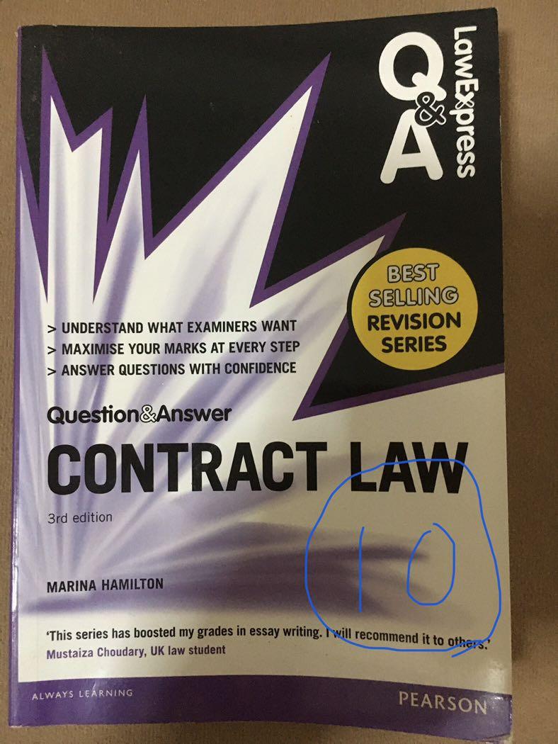 Contract Law 2018 2019 Law Books Books Stationery Textbooks