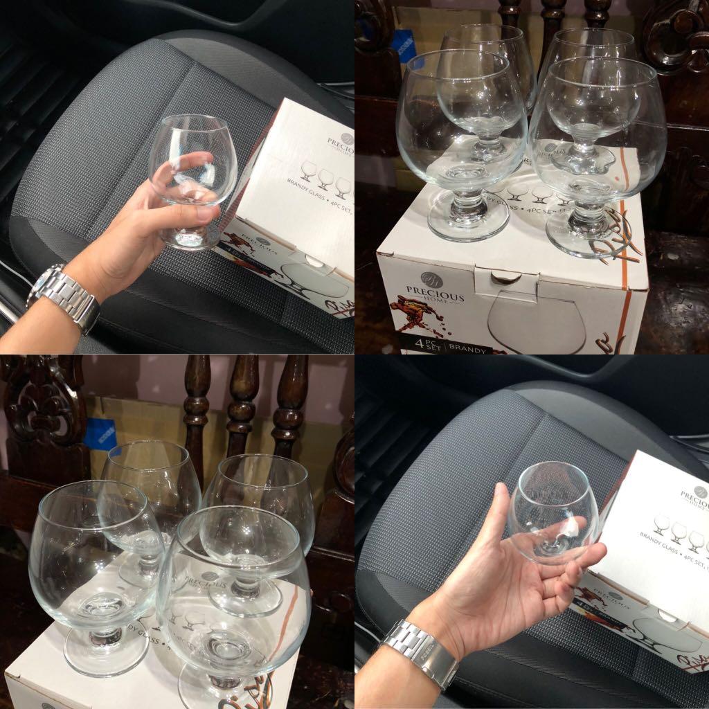 LIQUOR DRINKING GLASSES SET (Category: Other Kitchenware & Tableware) located in Manila. Submitted by jm_blgr (Listing ID 1008044096, Image 2). Description: DRINKING GLASSES (IDEALLY FOR LIQUOR) P399 - Red wine glasses 4pcs 7.25oz/214ml P399 - Brandy glasses 4pcs 13.25oz P399 - Water goblet glasses 4pcs 13.5pz/400ml P399 - Beer glass set 4pcs 13oz COD SHIPPING AVAILABLE.