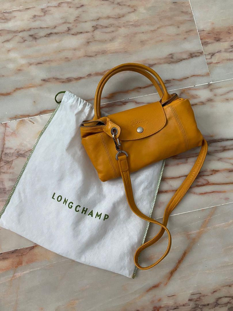 mustard longchamp bag