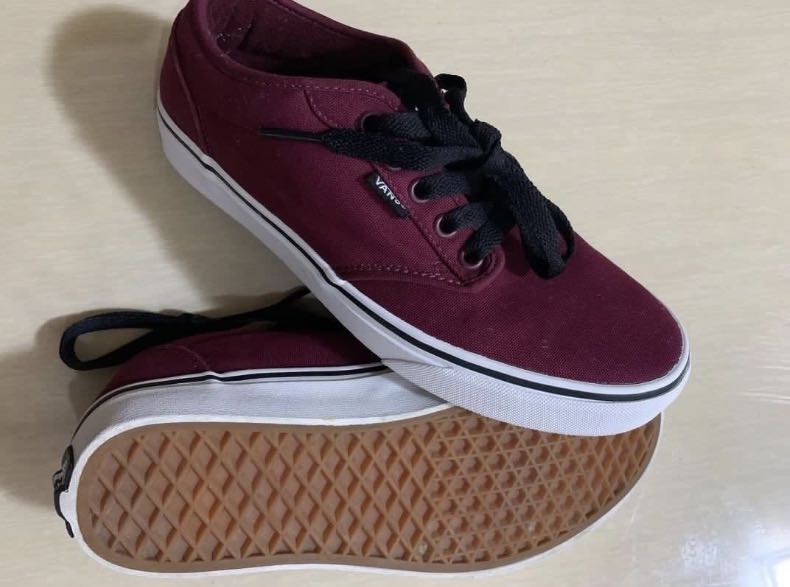 maroon vans sneakers