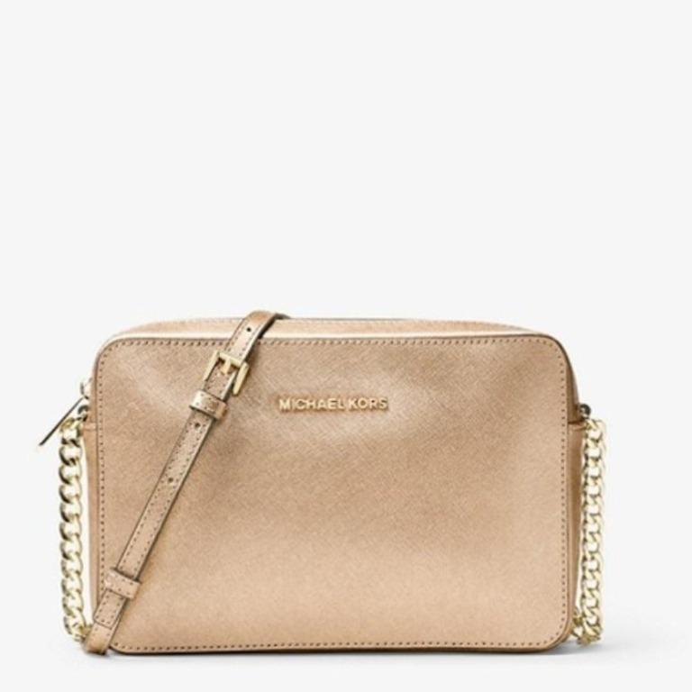 mk gold crossbody