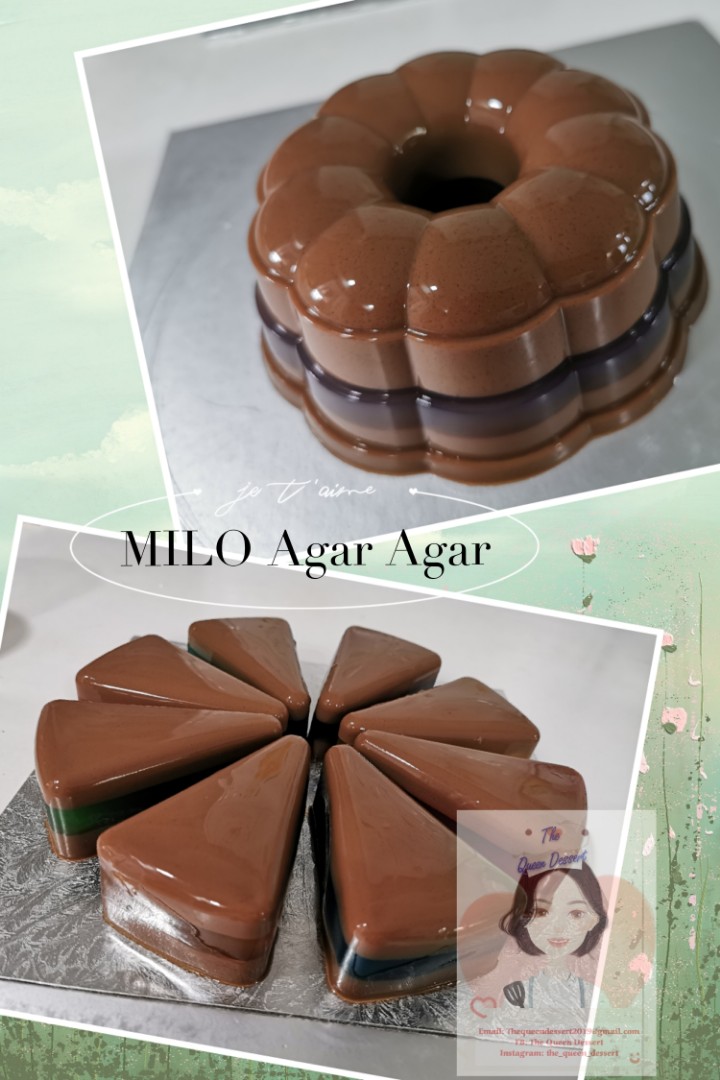 Milo Agar Agar Cake Food Drinks Homemade Bakes On Carousell