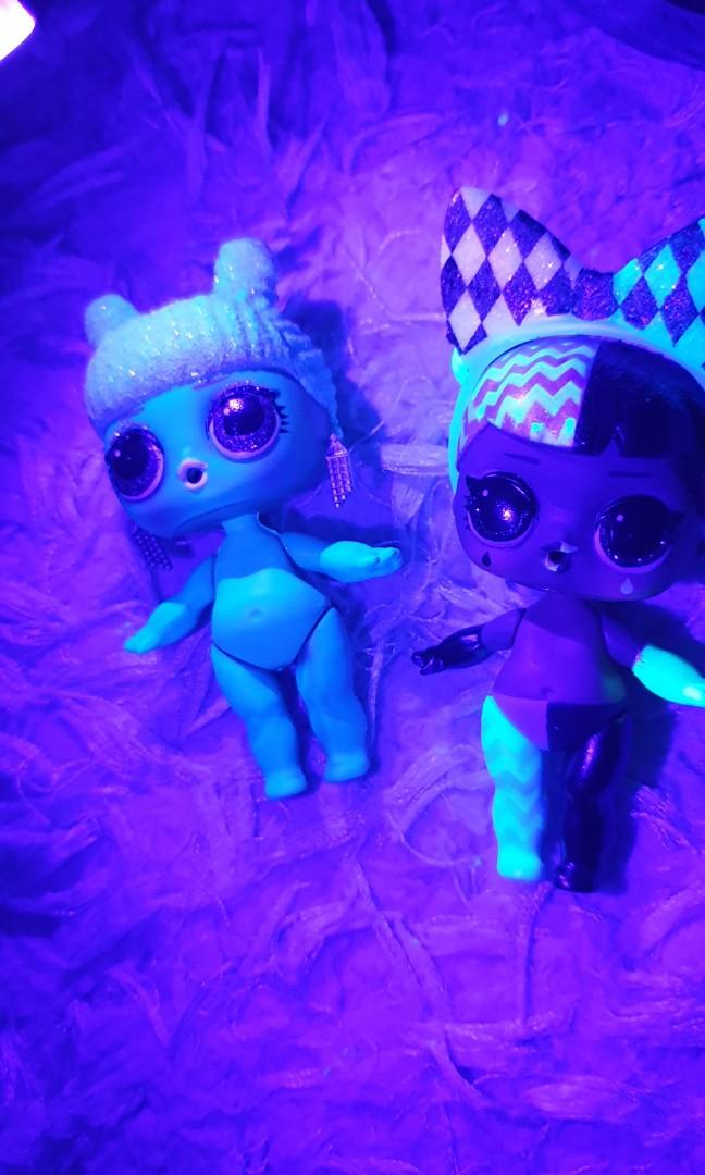 MAY 20. New arrival lol surprise Lights Glitter Doll ICE blue hair
